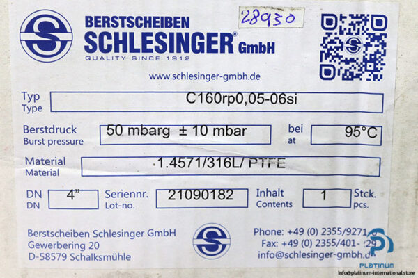 berstscheiben-schlesinger-c160rp005-06si-rupture-disc(new)-2