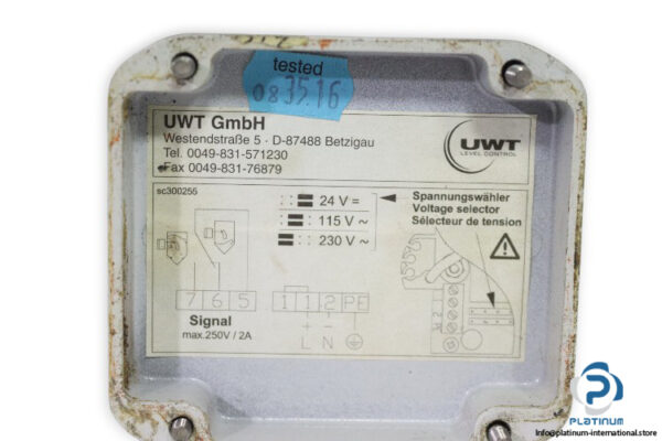 uwt-RN3001-WGSG29-LGS29B-rotary-paddle-level-switch-(Used)-3