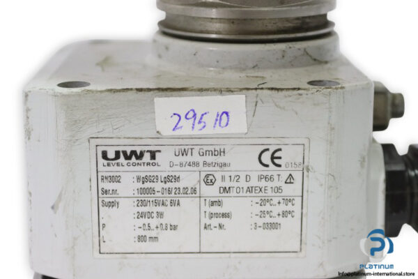 uwt-RN3002-WGSG29LGS29D-rotary-paddle-level-switch-(Used)-4