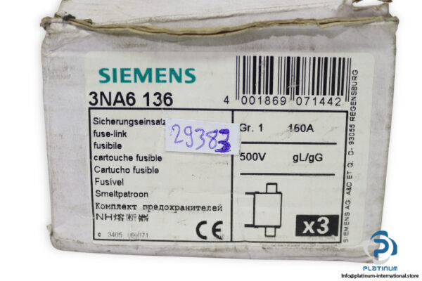siemens-3NA6-136-fuse-link-(New)-3