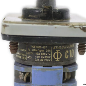 kraus-naimer-C10-rotary-cam-switch-(Used)-3