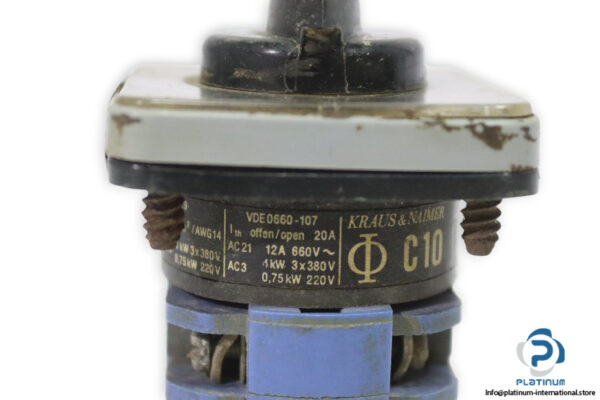 kraus-naimer-C10-rotary-cam-switch-(Used)-3