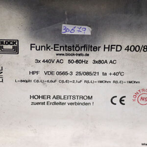 sew-nf-080-443-line-filter(used)-1