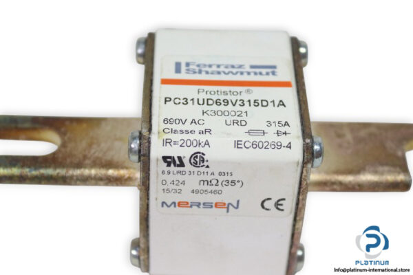 FERRAZ-SHAWMUT-PC31UD69V315D1A-315A-HIGH-SPEED-FUSE-(New)-1