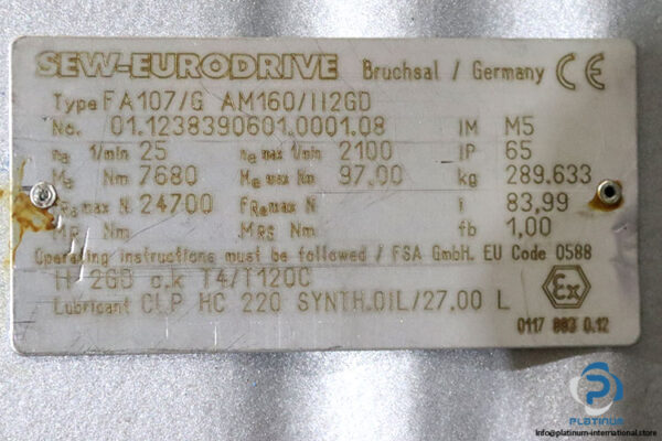 sew-FA107_G-AM160_II2GD-parallel-shaft-helical-gear-unit-new-7