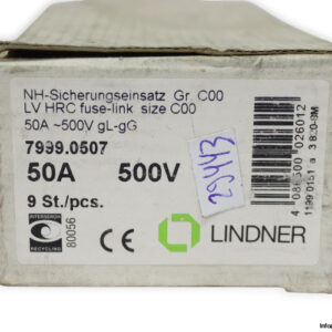LINDNER-NH-C00-50A-500vac-fuse-link(new)-4