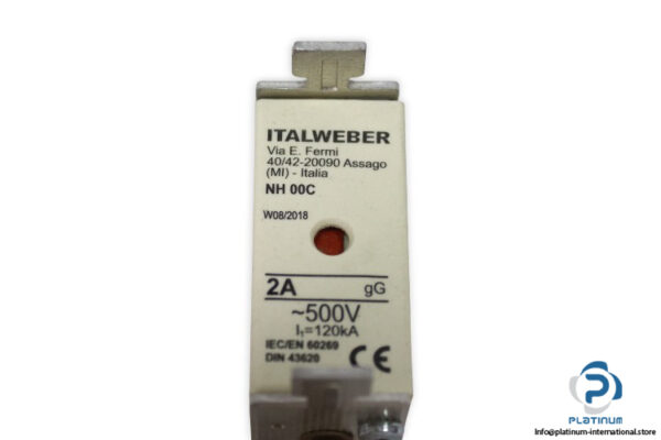 ITALWEBER-NH00C-2A-500V-fuse-link(new)-1
