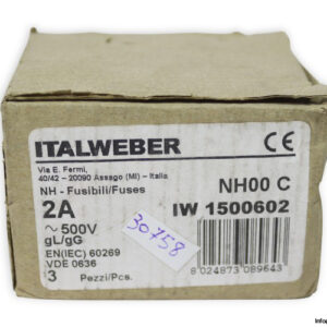 ITALWEBER-NH00C-2A-500V-fuse-link(new)-2