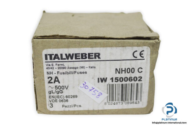 ITALWEBER-NH00C-2A-500V-fuse-link(new)-2