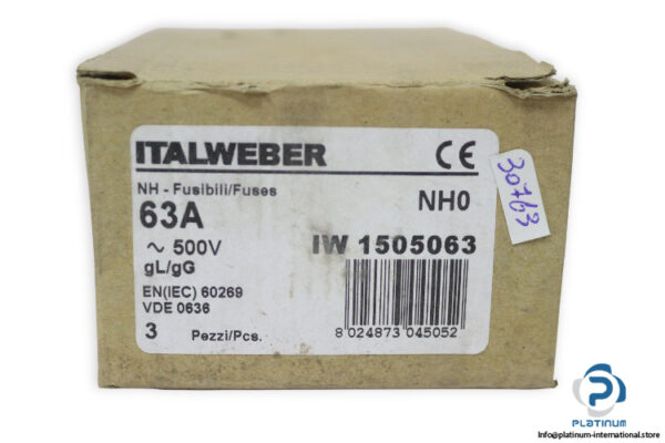 ITALWEBER-NH0-63A-500V-fuse-link(new)-3