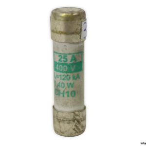 italweber-1422025-25a-400vac-cylindrical-fuse(used)-2