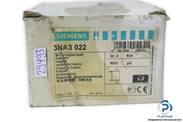 siemens-3NA3-022-fuse-link-(New)-3