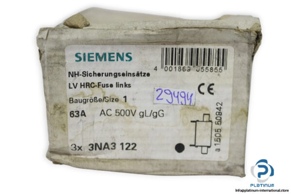siemens-3NA3-122-fuse-link-(New)-3