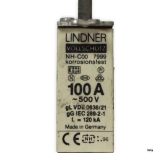 lindner-NH-C00-7999-100a-fuse-link-(Used)-1