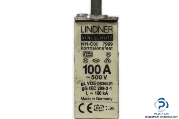 lindner-NH-C00-7999-100a-fuse-link-(Used)-1