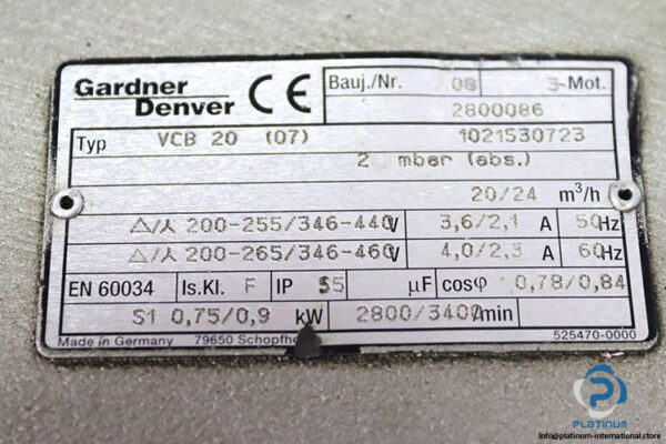 gradner-denver-VCB-20-(07)-rotary-vane-vacuum-pump-used-2