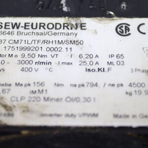 sew-R37-CM71L_TF_RH1M_SM50-servomotor-used-2