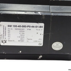 elau-SM-100-40-050-P0-44-S1-B0-servo-motor-used-1