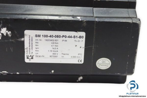 elau-SM-100-40-050-P0-44-S1-B0-servo-motor-used-1