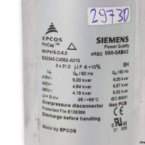 siemens-MKP415-D-5.0-power-capacitor-(Used)-1