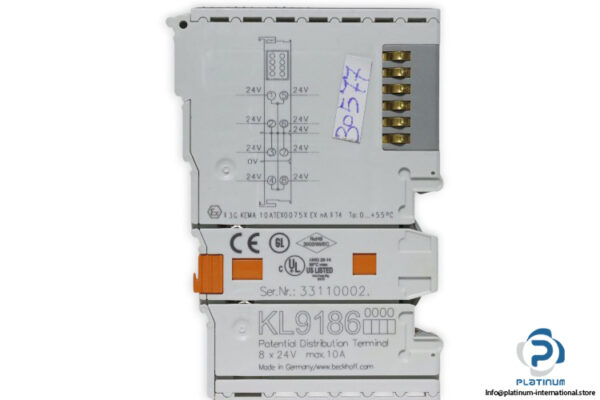 Beckhoff-kl-9186-potential-distribution-terminal(used)-3