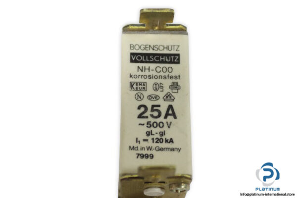 Bogenschutz-nh-c00-25a-500vac-fuse-link(new)-1