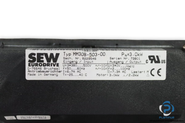 sew-R87-DT100LS-4-BMG-MM30-gear-motor-used-3