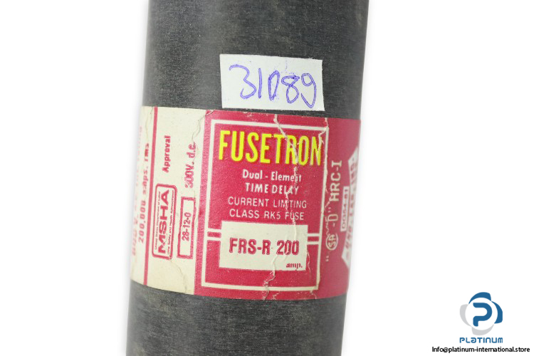 fusetron-FRS-R-200-current-limiting-time-delay-fuse-(New)-3