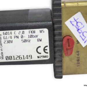 burkert-6014-C-2.0-FKM-MS-G1_4-PN-0-10BAR-230VAC-solenoid-valve-(new)-(carton)-2