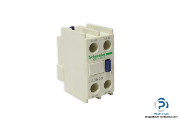 schneider-LADN20-auxiliary-contact-block-(Used)
