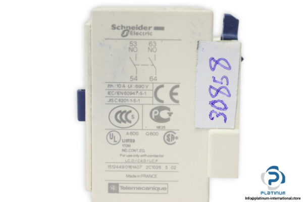 schneider-LADN20-auxiliary-contact-block-(Used)-2