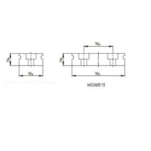 hiwin-MGWR15H-interchangeable-linear-guide-rail-(new)-3