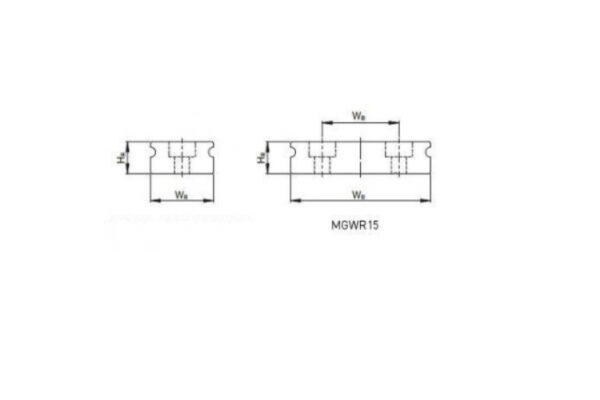 hiwin-MGWR15H-interchangeable-linear-guide-rail-(new)-3