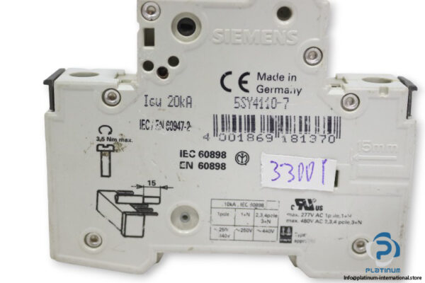 siemens-5SY4110-7-miniature-circuit-breaker-(New)-2