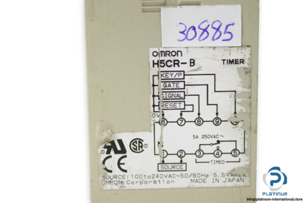 omron-H5BR-B-multifunction-digital-timer-(Used)-2