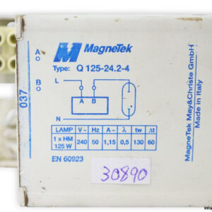 magnetek-Q-125-24.2-4-halide-ballast-(Used)-1
