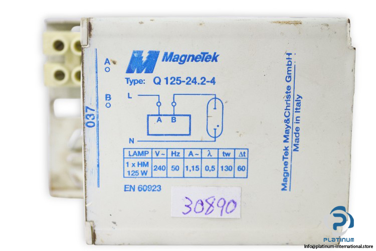 magnetek-Q-125-24.2-4-halide-ballast-(Used)-1