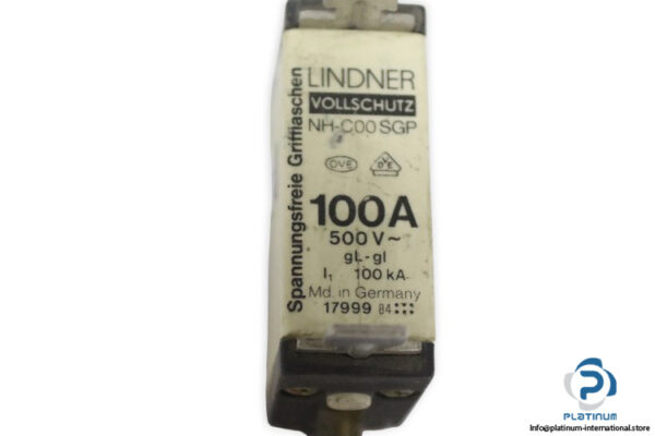 lindner-NH-C00-SGP-100a-fuse-link-(New)-1