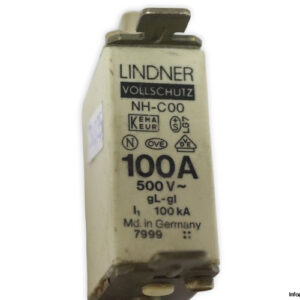 lindner-NH-C00-100a-fuse-link-(New)-1