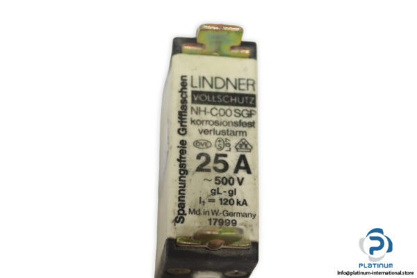 lindner-NH-C00-SGP-25a-fuse-link-(New)-1