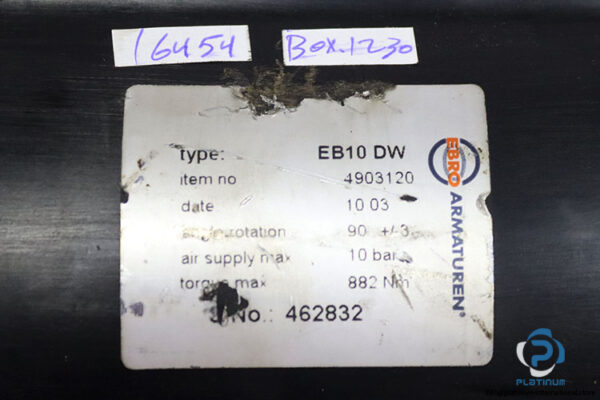 EBRO-EB10DW-pneumatic-actuator(USED)-2