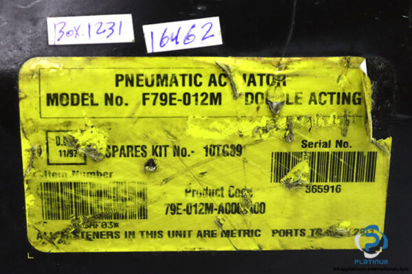 KEYSTONE-F79E-012M-pneumatic-actuator(USED)-1