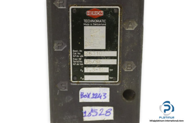 Herion-2631021-single-solenoid-valve-with-coil(used)-1