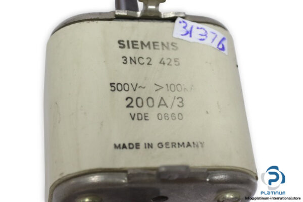 siemens-3NC2-425-GR-200a-fuse-link-(Used)-1
