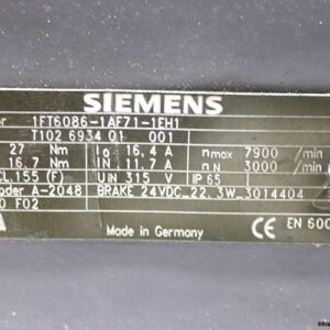 siemens-1FT6086-1AF71-1EH1-synchronous-motor-(used)-3