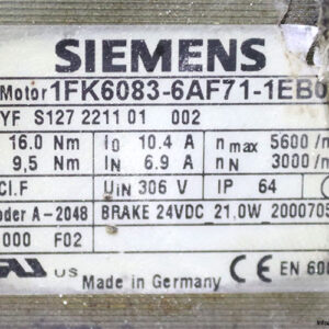 siemens-1FK6083-6AF71-1EB0-synchronous-motor-(used)-4