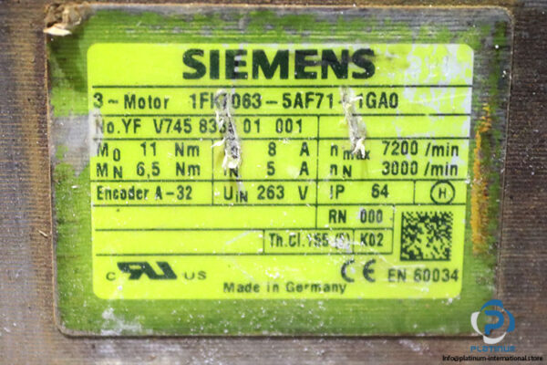 siemens-1FK7-063-5AF71-1GA0-synchronous-motor-(used)-3