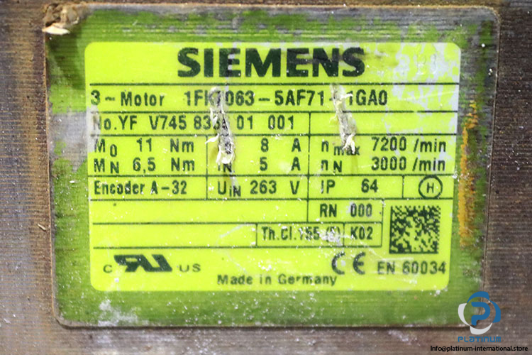 siemens-1FK7-063-5AF71-1GA0-synchronous-motor-(used)-3