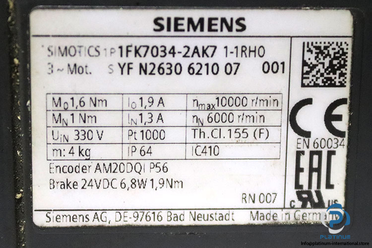 siemens-1FK7034-2AK71-1RH0-synchronous-motor-(used)-4