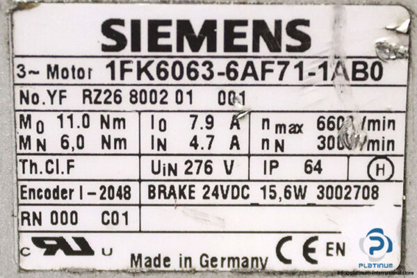siemens-1FK6063-6AF71-1AB0-synchronous-motor-(used)-3